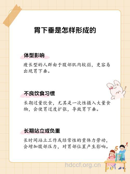 为何会胃下垂 3个原因导致