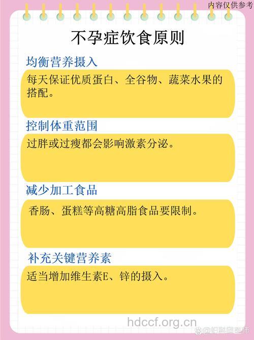 不孕不育患者饮食原则与禁忌