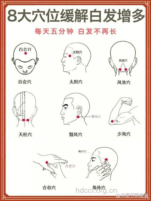 少白发太难看 按摩3个穴位可缓解