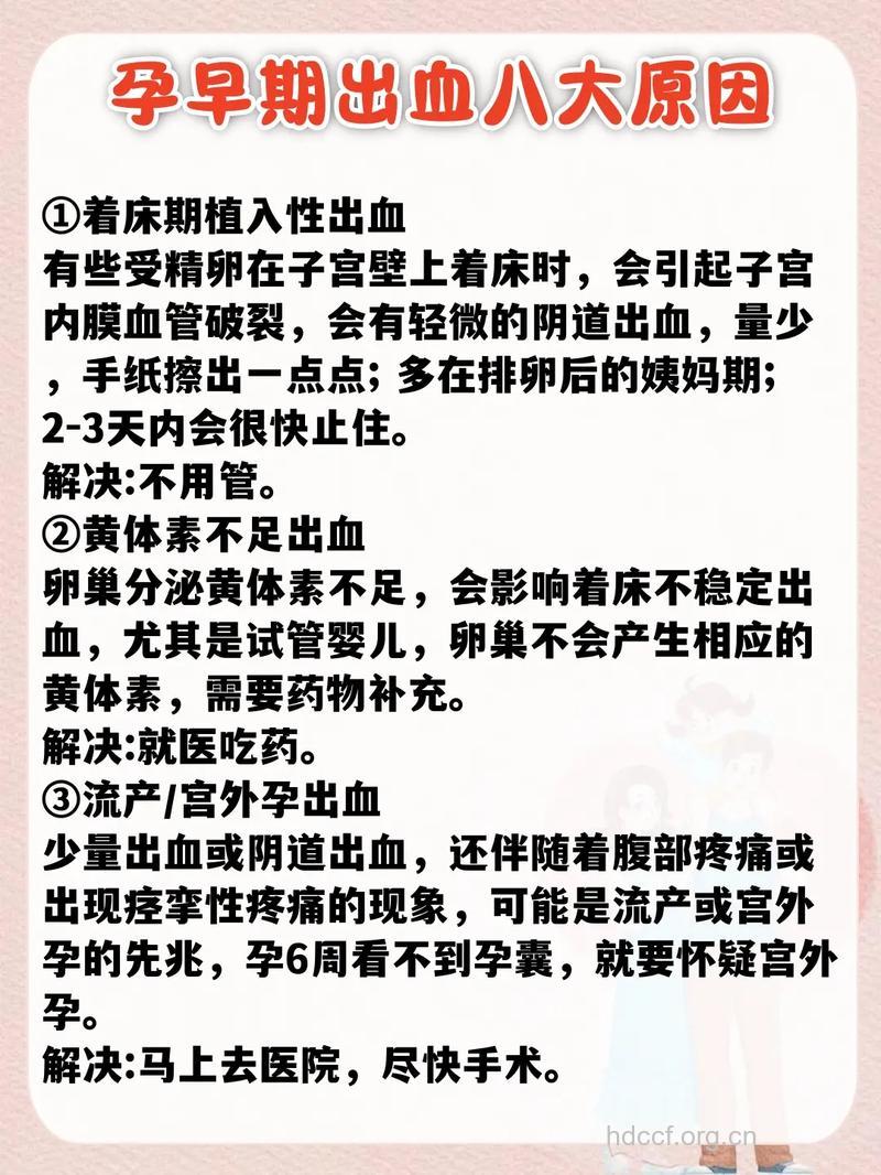 怀孕初期应注意什么?孕早期出血的原因