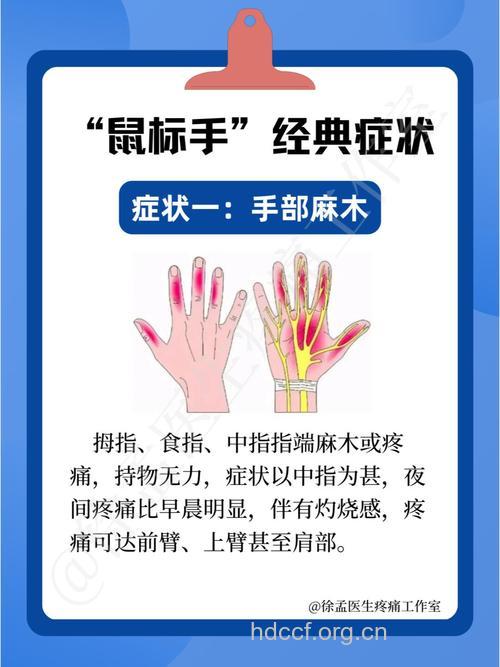 鼠标手的早期症状如何