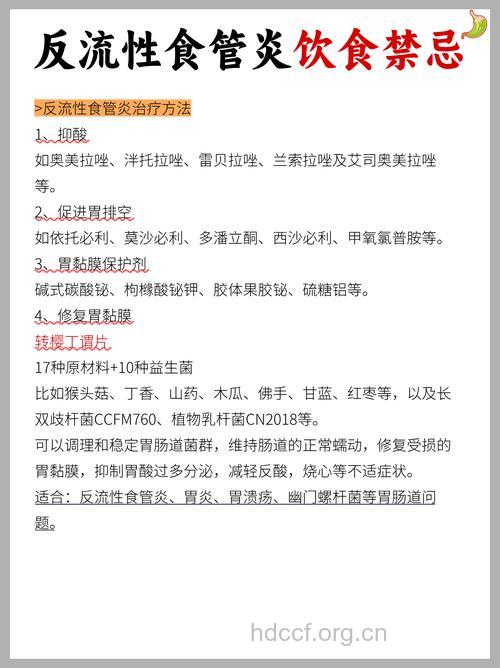 反流性食管炎饮食禁忌