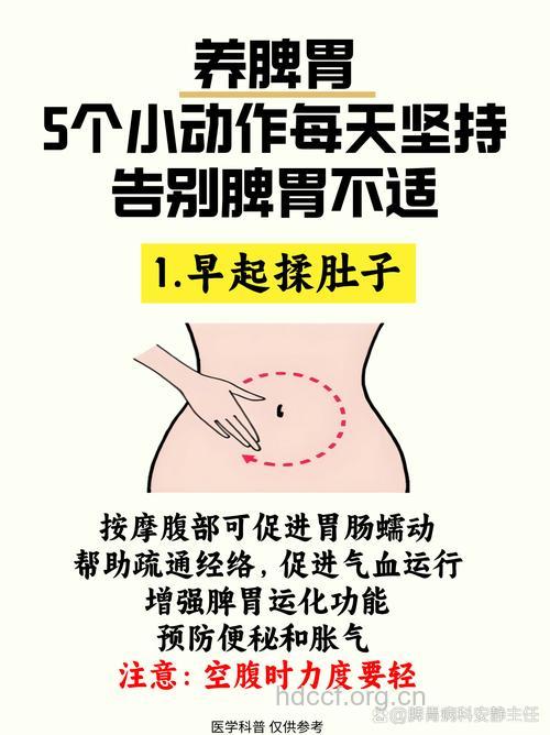 简单方便的保胃养胃小运动