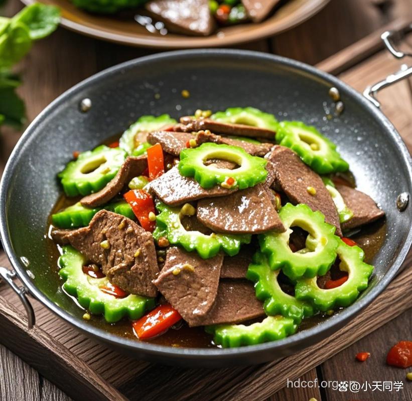 孕前营养食谱：苦瓜炒猪肝的做法