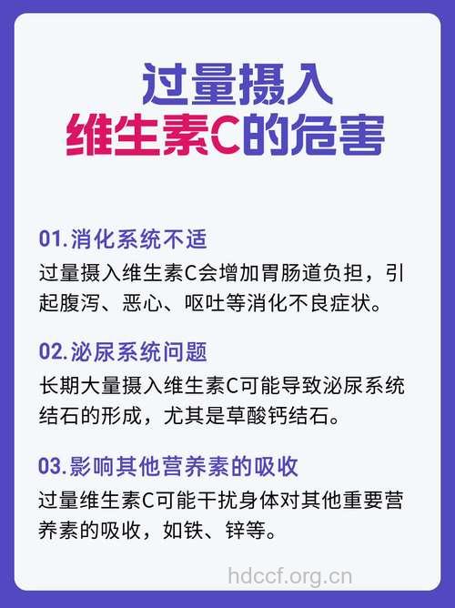 维生素C过量服用也有害