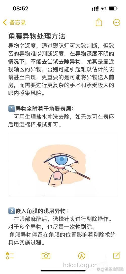 角膜异物的治疗原则
