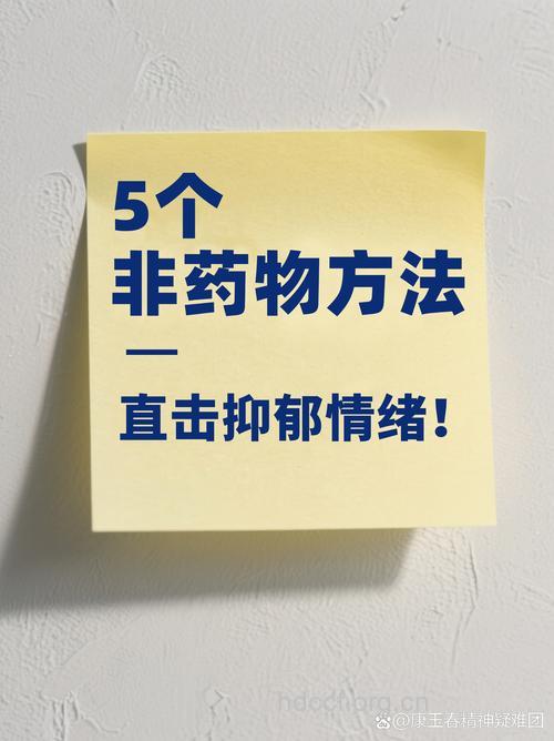 抑郁症的几种非药物疗法