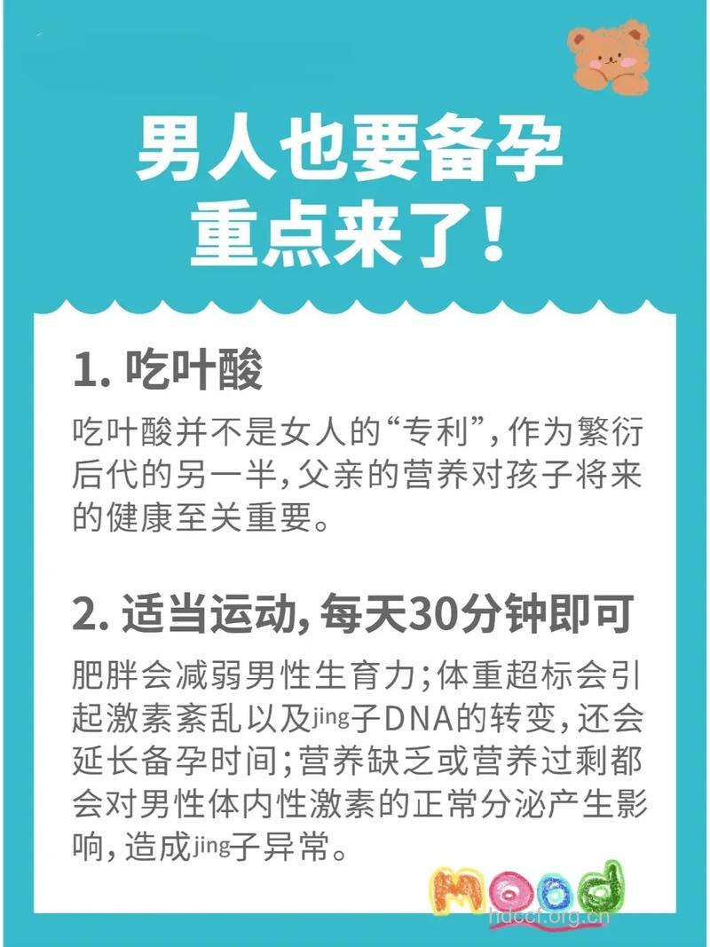 怀孕前男人要吃叶酸吗?