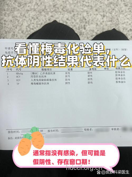 梅毒患者如何看懂化验单？