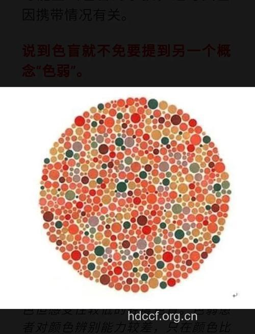 色盲和色弱的相关知识