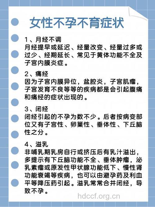 女性不孕不育的症状有哪些 该如何预防