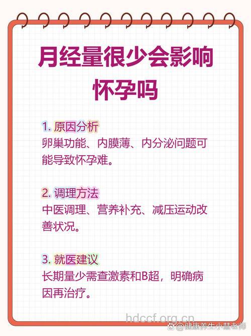 女性月经量少会影响怀孕吗