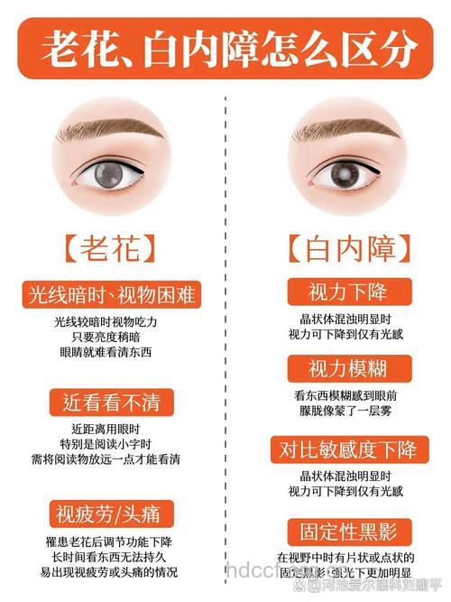 老花眼和白内障有什么症状