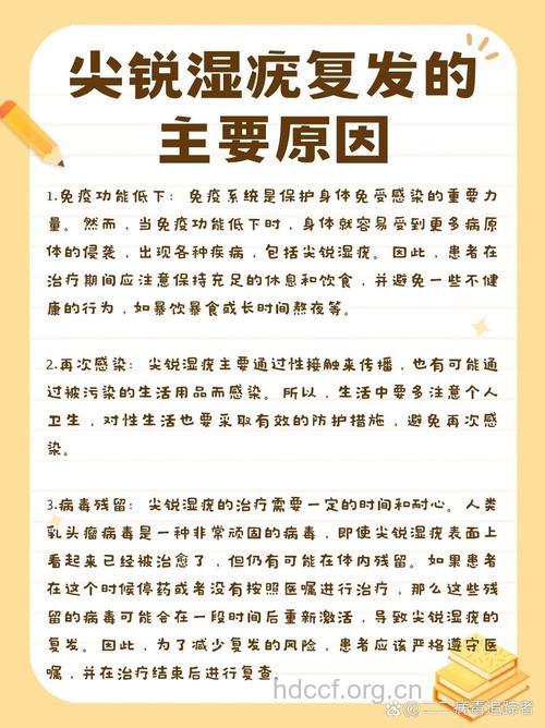 尖锐湿疣的复发因素