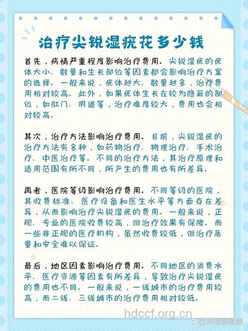 尖锐湿疣的治疗费用包括哪些