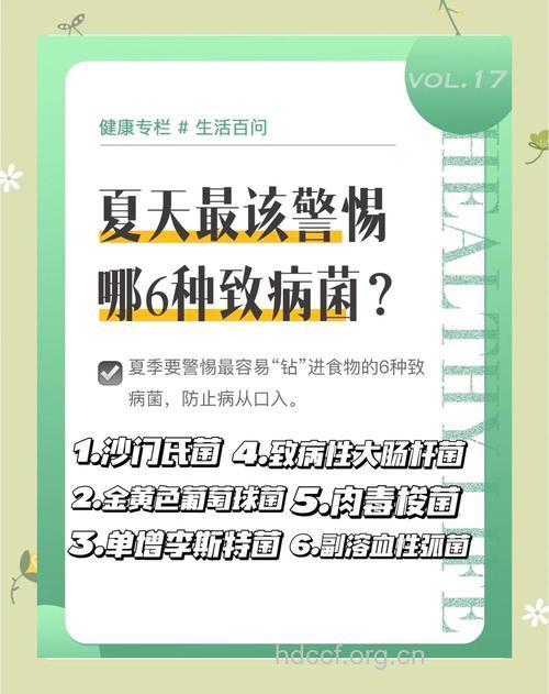 警惕!夏季需要预防这6种病菌
