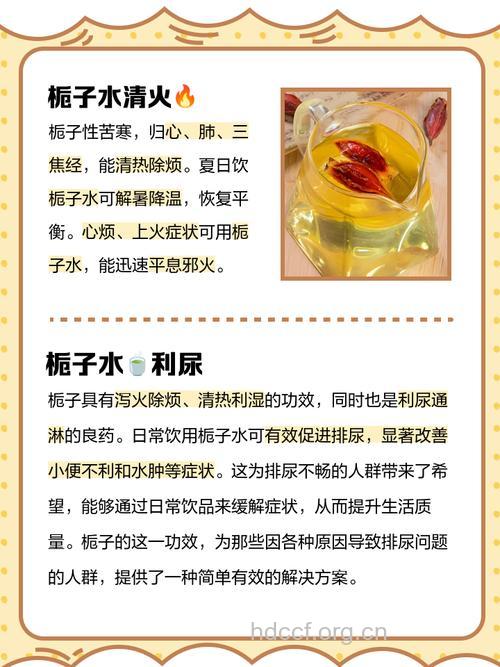 栀子花泡水喝的功效