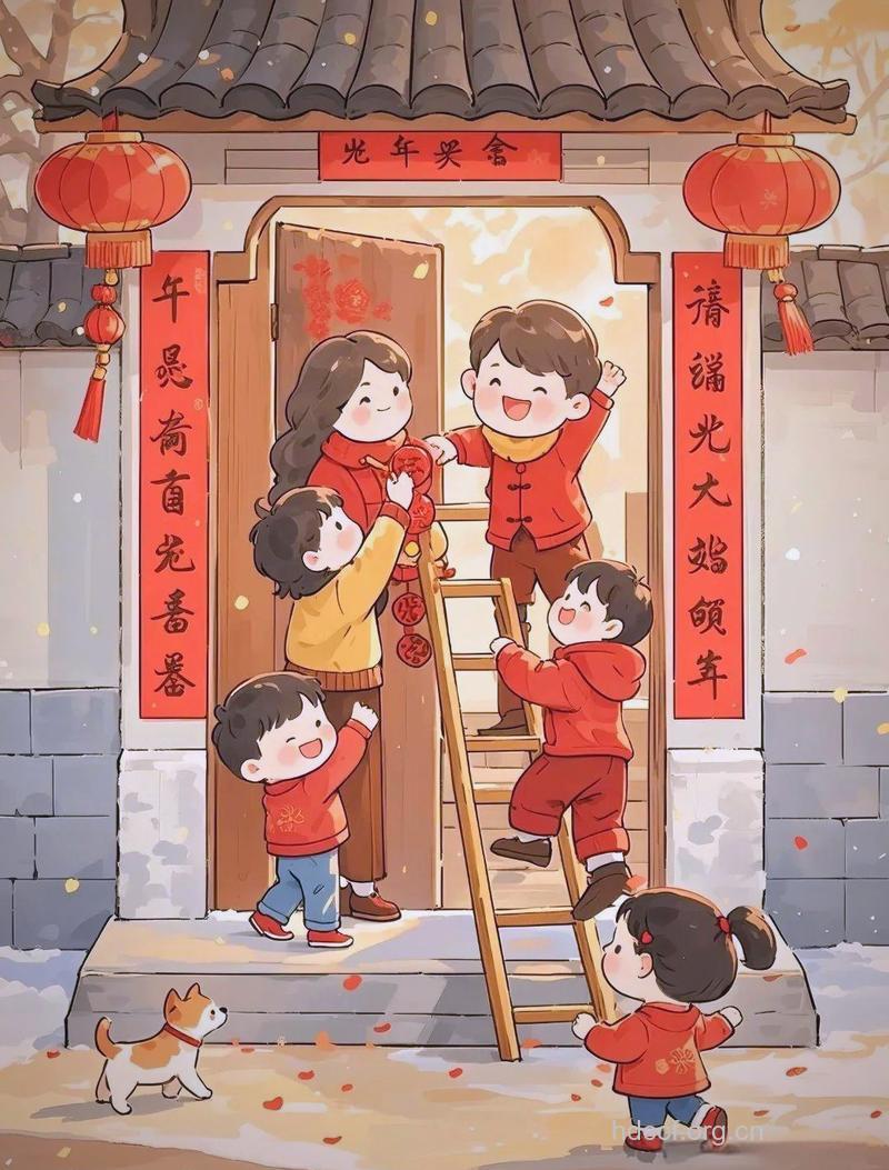 小年习俗之贴春联