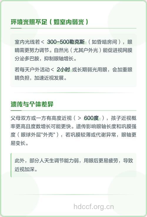 哪些原因导致近视度数加深