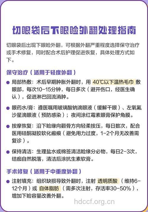 眼皮外翻手术前后的注意事项