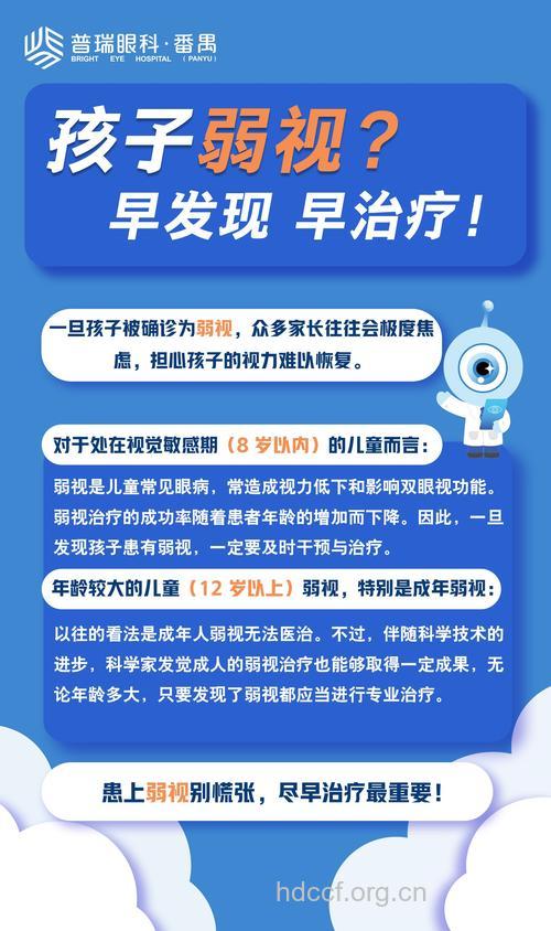 儿童弱视须及早治疗