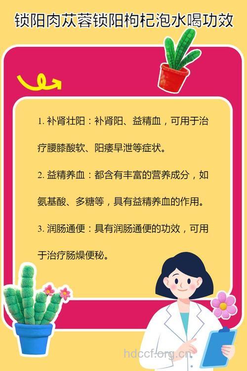 锁阳泡水喝的禁忌