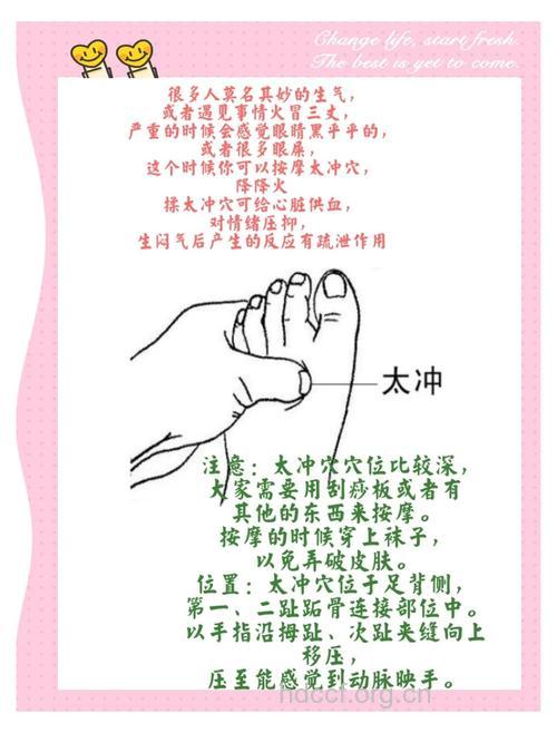 爱发脾气肝火旺 按摩太冲穴来缓解