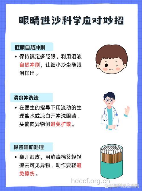 异物吹进眼,切勿用力揉眼