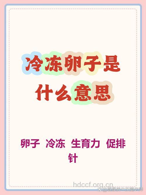 冷冻卵子是什么意思