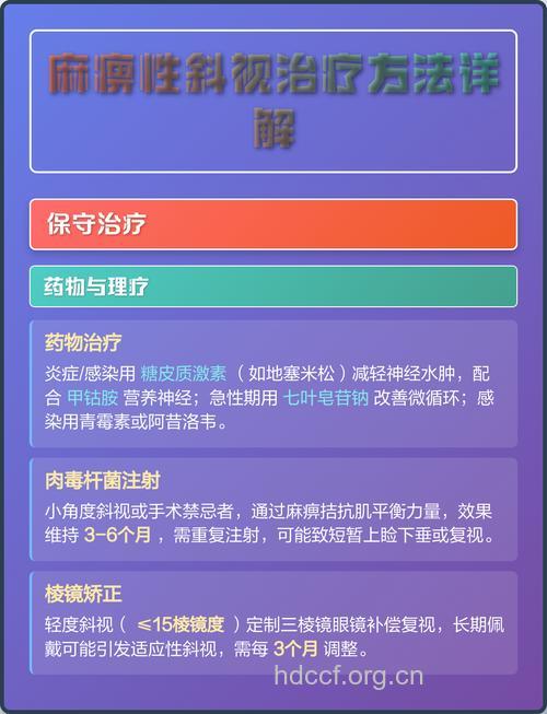 如何治疗麻痹性斜视