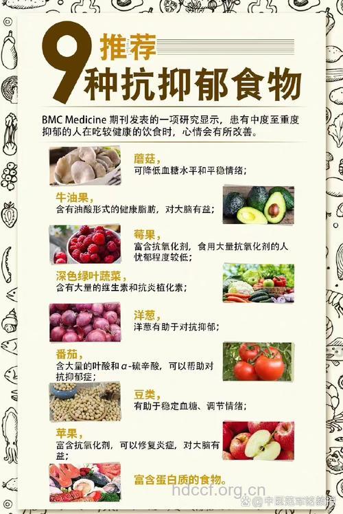 推荐9大抗抑郁食品