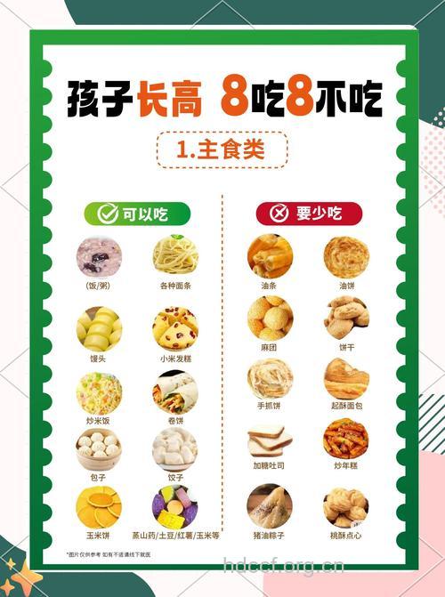 7个饮食窍门让孩子长高个