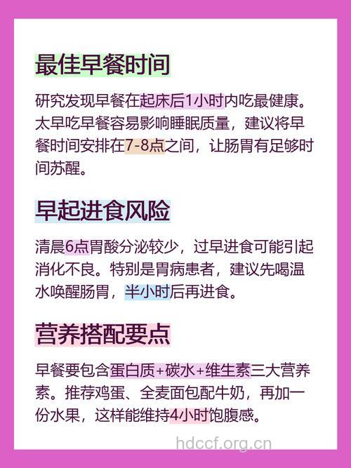 吃早餐的最佳时间是7点到8点