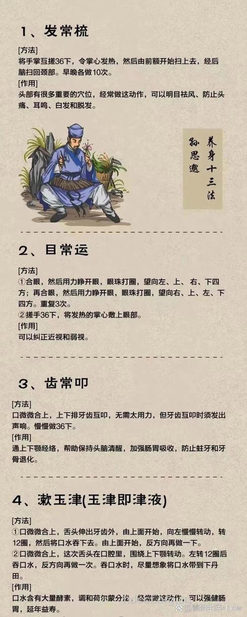 药王孙思邈的养生十三法