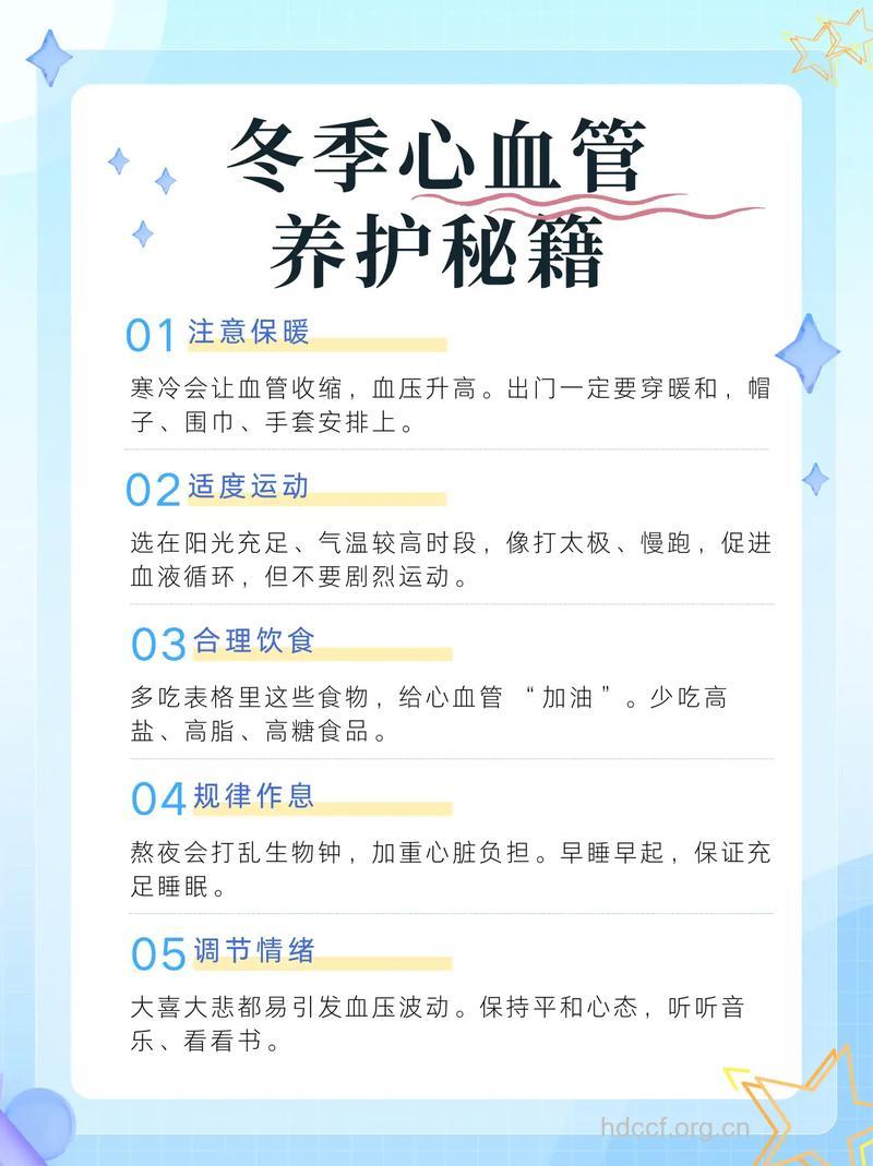 心血管患者冬季七大注意事项