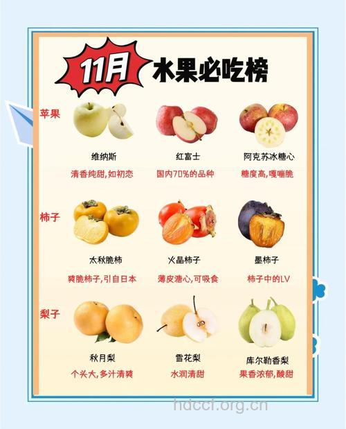 11月份最值得吃的12种时令水果