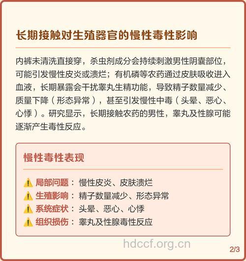 长期接触杀虫剂可影响男子生育能力