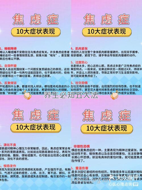 焦虑症状3特点 这些你有吗