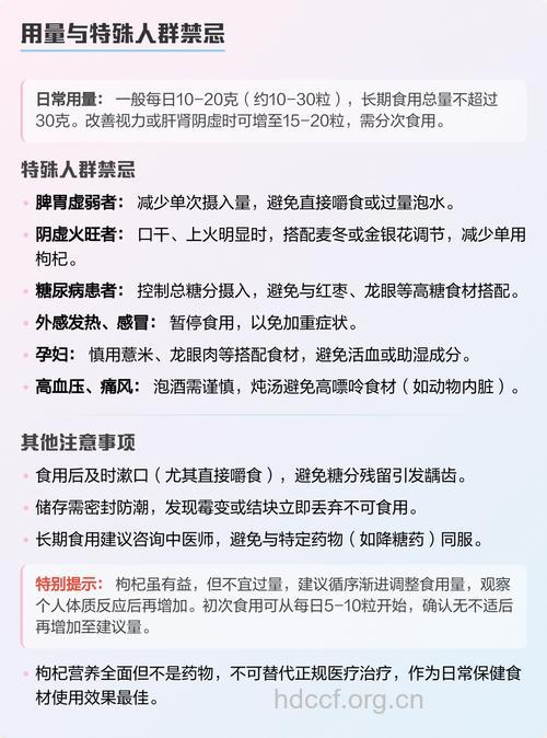 枸杞的食用禁忌有哪些