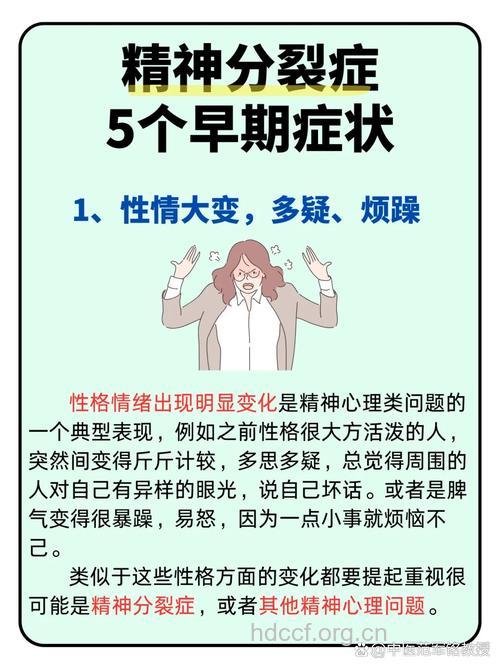 精神分裂症有什么征兆吗