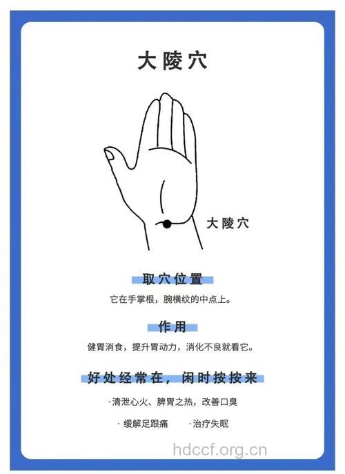 按摩大陵穴治疗口臭