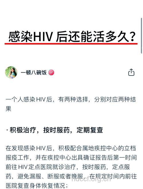 艾滋病早治疗能多活30年以上