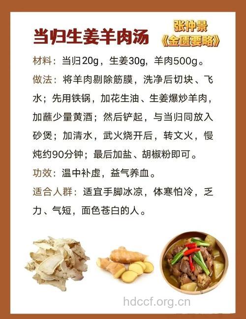 冬季羊肉治病的食疗方