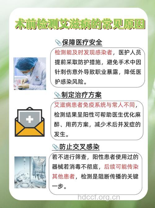 做手术前先检查是否有艾滋病