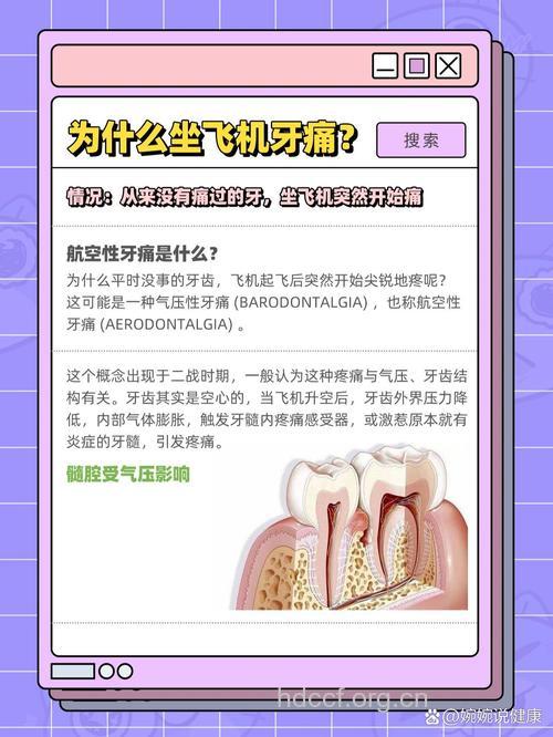 为什么坐飞机的时候会牙痛