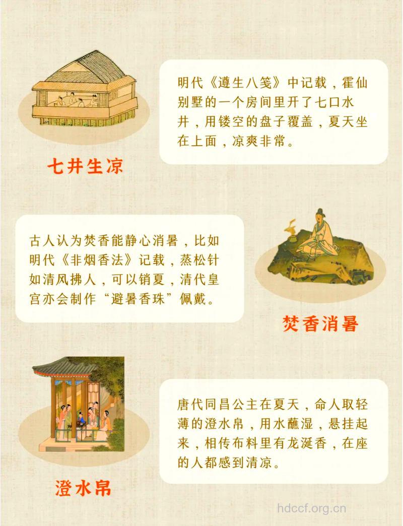 古人有哪些常见消暑方法