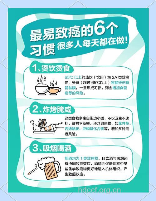 警惕!八个最易致癌的生活坏习惯