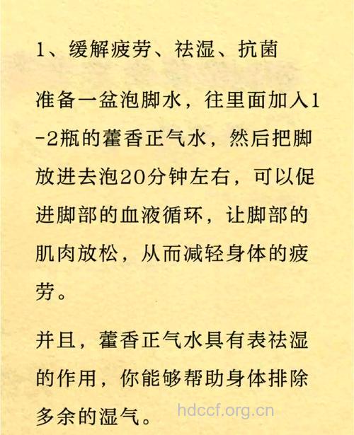 藿香正气有哪些除湿方法