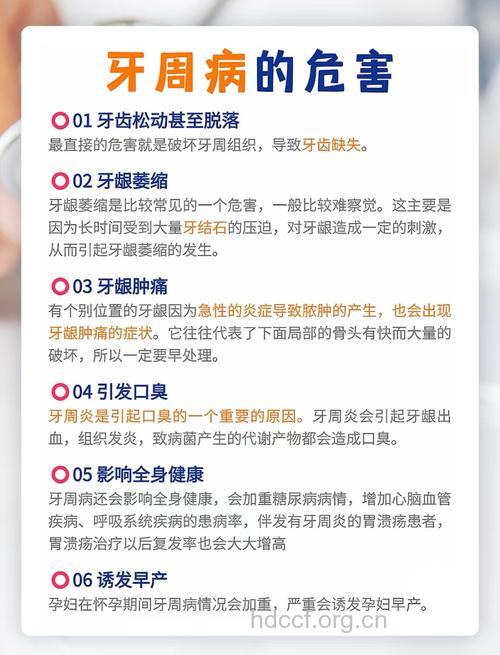 牙周病对对身体危害