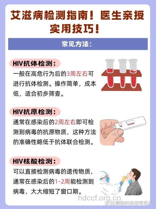 艾滋病急性期诊断依据与检查主要事项
